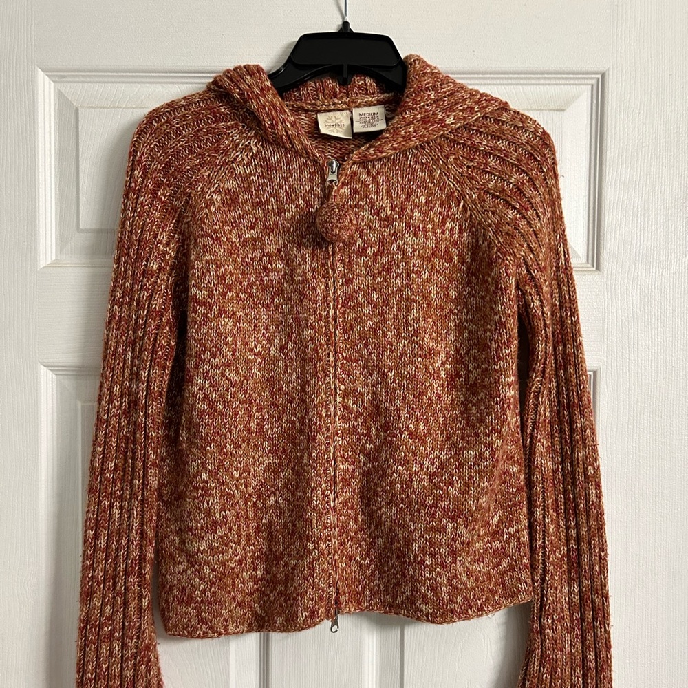 Snowflake Brand Chunky Knit Hooded Sweater
